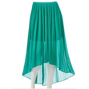 LC Lauren Conrad Pleated Hi-Low Skirt